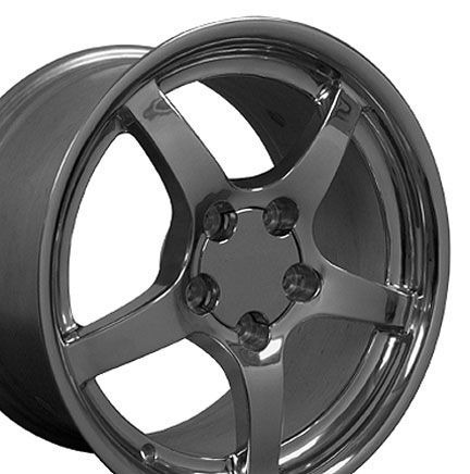 18 17 Polished Wheels Rims Fit Corvette C4 C5 ZR1 Z06