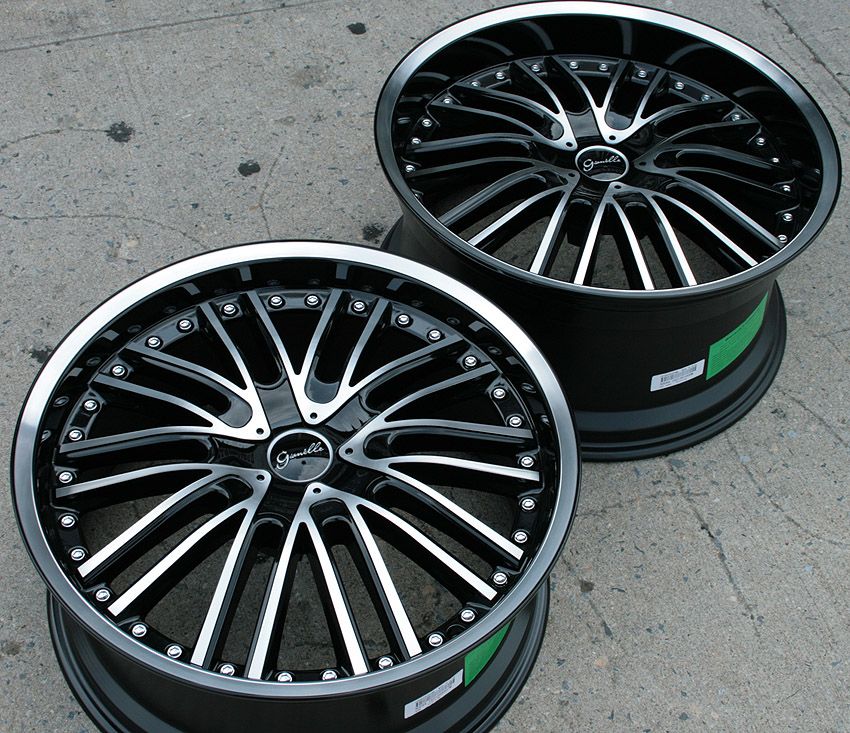 Gianelle Spaarta 20 Black Rims Wheels G35 Coupe