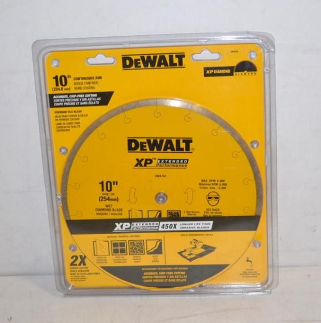 Dewalt 10 Wet Continuous Rim XP Diamond Circular Saw Blade DW4764