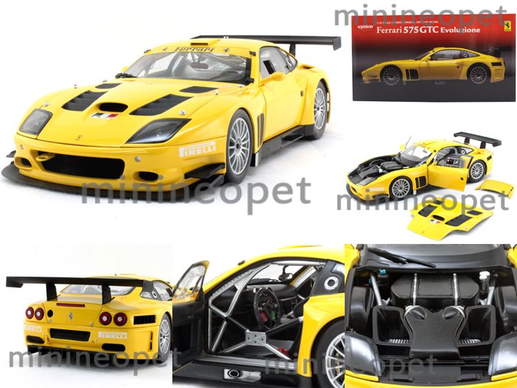 Kyosho Ferrari 575 GTC Evoluzione 2005 1 18 Yellow