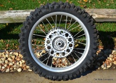 CR250 CR125 Strait Rear Back Wheel Rims Hub Axle Spaces Spokes