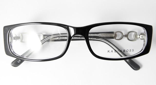 Black Transparent Silver Women Ladies Optical Eyeglasses Frame Eyewear