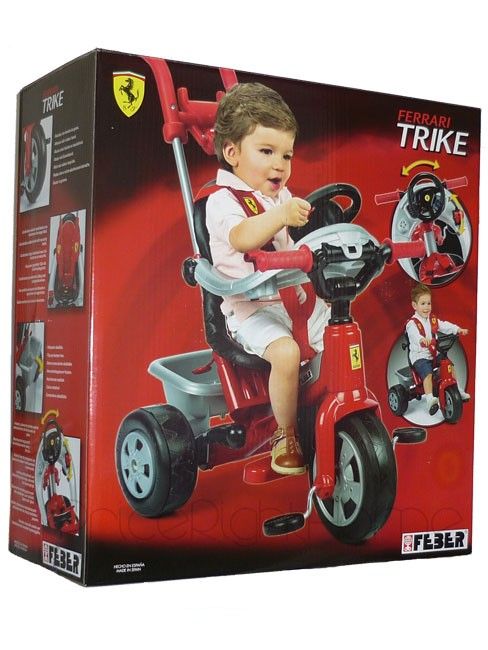 Ferrari Trike with Parent Handle New Boxed Official