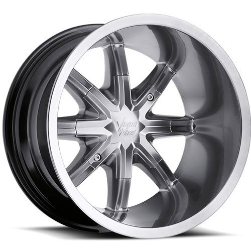 14x8 Hyperblack Wheel Vision Sahara 438 ATV 4x156