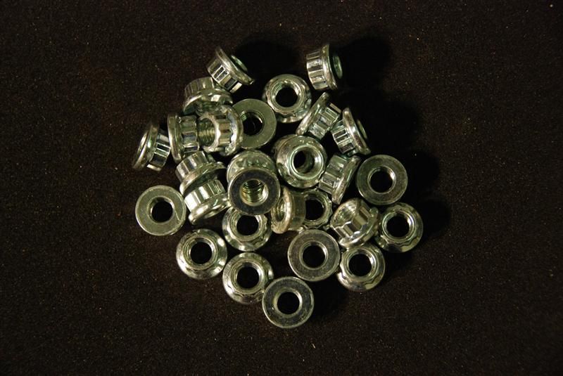 136 Double Hexagon Split Rim Nuts M7X1 BBs RS and Other