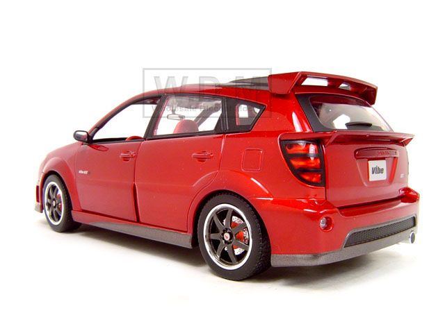 2003 Pontiac Vibe GTR Red 1 18 Diecast Model