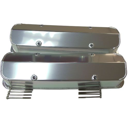 SBC Small Block Chevy 86 Tall Fabricated Aluminum Valve Covers SB V8