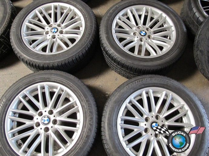 four 02 08 BMW 745 750 760 Factory 18 Wheels Tires OEM Rims
