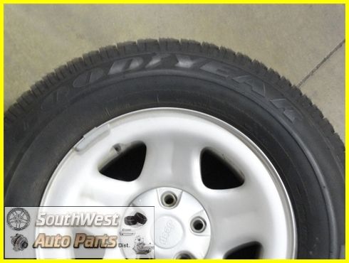 07 JEEP CHEROKEE WRANGLER 15 SILVER STEEL WHEEL 215/75/R15 TIRE 9012