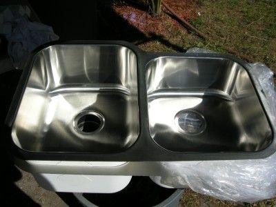 Excalibur Undermount Kitchen Sink Double Bowl 802 524AR