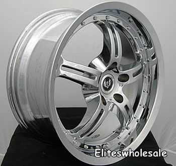 18x8 5 Chrome Wheels Rims Stern ST5 5x120