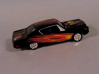 Hot 70 AMC Rambler Rebel The Machine Black w Flames Le 1 64 Scale