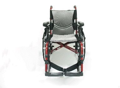 Karman S305 Wheelchair Red w Memory Foam Seat Cushion
