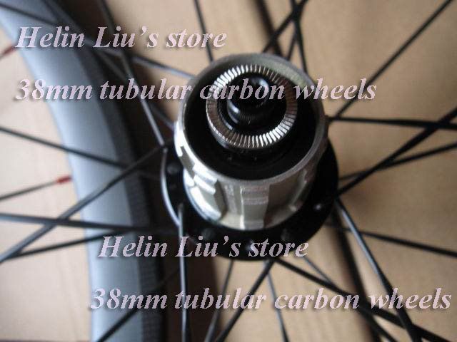 38mm Tubular Carbon Road Wheelset with Light Weight Hub A291SB F482SB