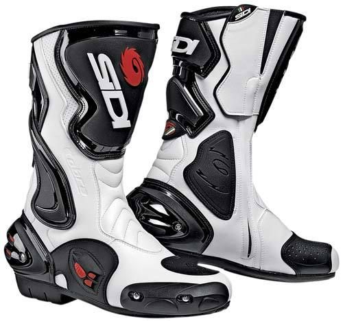 Sidi COBRA schwarz   weiß Racing Motorradstiefel Gr 42