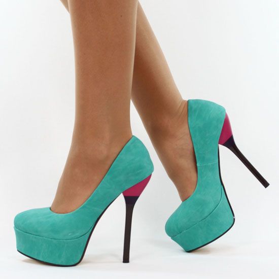 14 CM HIGH HEELS PUMPS MINT GRÜN X6463 SCHUHE 41