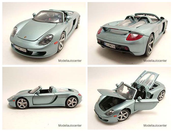 Carrera GT silberblau metallic, Modellauto 118 / Motormax