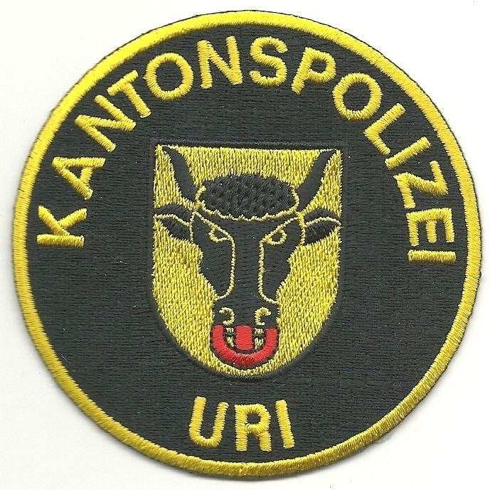 SCHWEIZ Kantonspolizei URI Police Polizei Abzeichen Patch Aufnaeher