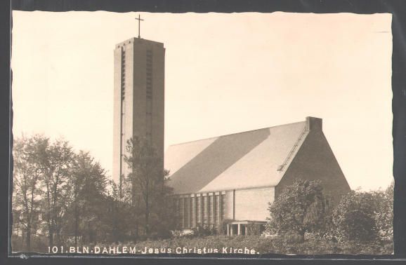 schöne AK Berlin Dahlem, Jesus Christus Kirche