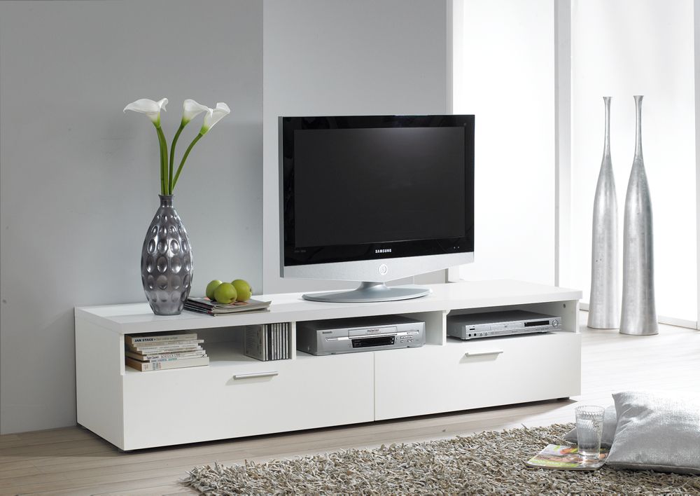 Tvilum Napoli TV Möbel Lowboard TV Tisch Hifi Möbel Sideboard Weiß