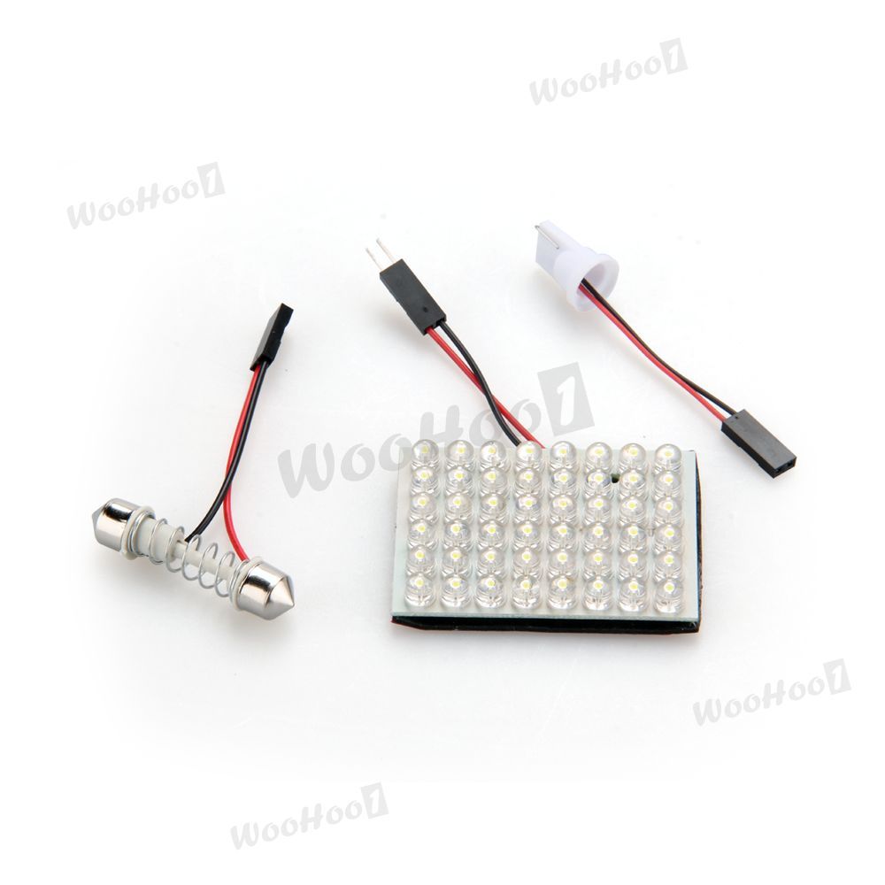 48 SMD LED Panel + T10 Sockel + 31mm Soffitte Modul Neu