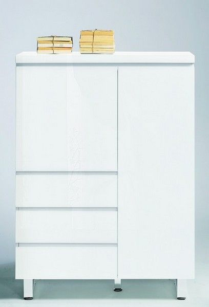 Kommode, Schrank, Highboard, Modell Tucker Hochglanz weiss NEU