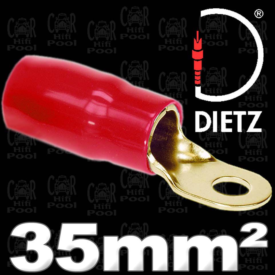 DIETZ 27642 Kabelschuh Ringöse rot 35 mm2 / d= 8,5 mm