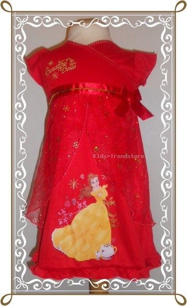 DISNEY Prinzessin BELLE Kostüm / Nachthemd Gr. 92/98