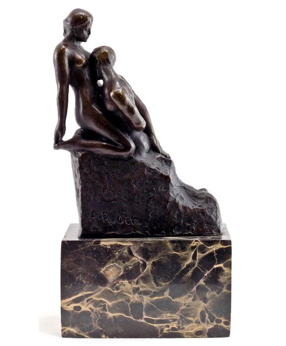 BRONZEBILDWERK DAS EWIGE IDOL KLEINBRONZE EROTIK LEIDENSCHAFT BRONZE