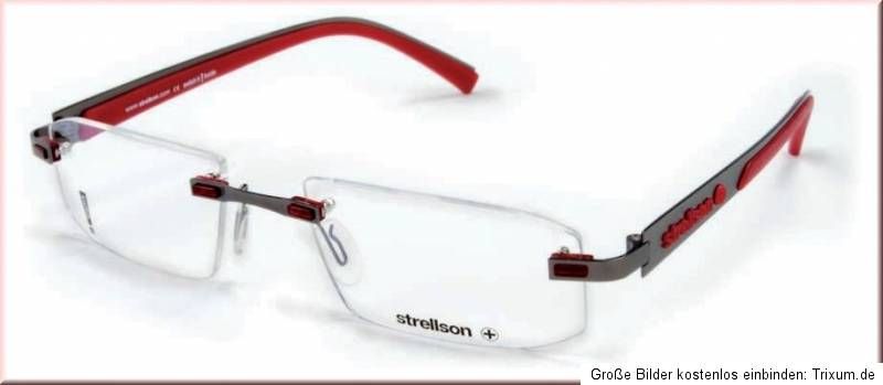 Strellson Brille Premium Switch it Garnitur Riddick 53/19 Col. rot