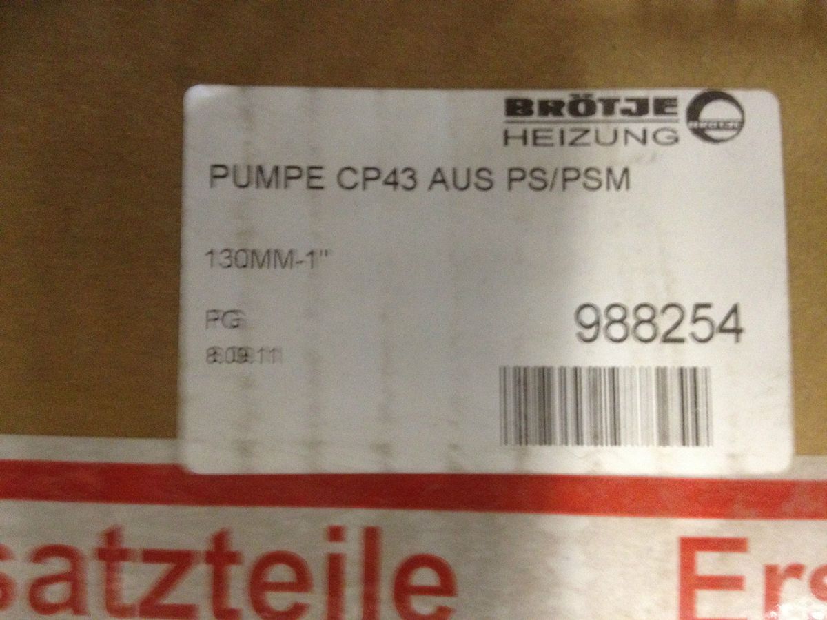 Broetje Pumpe CP 43 130 mm 1 