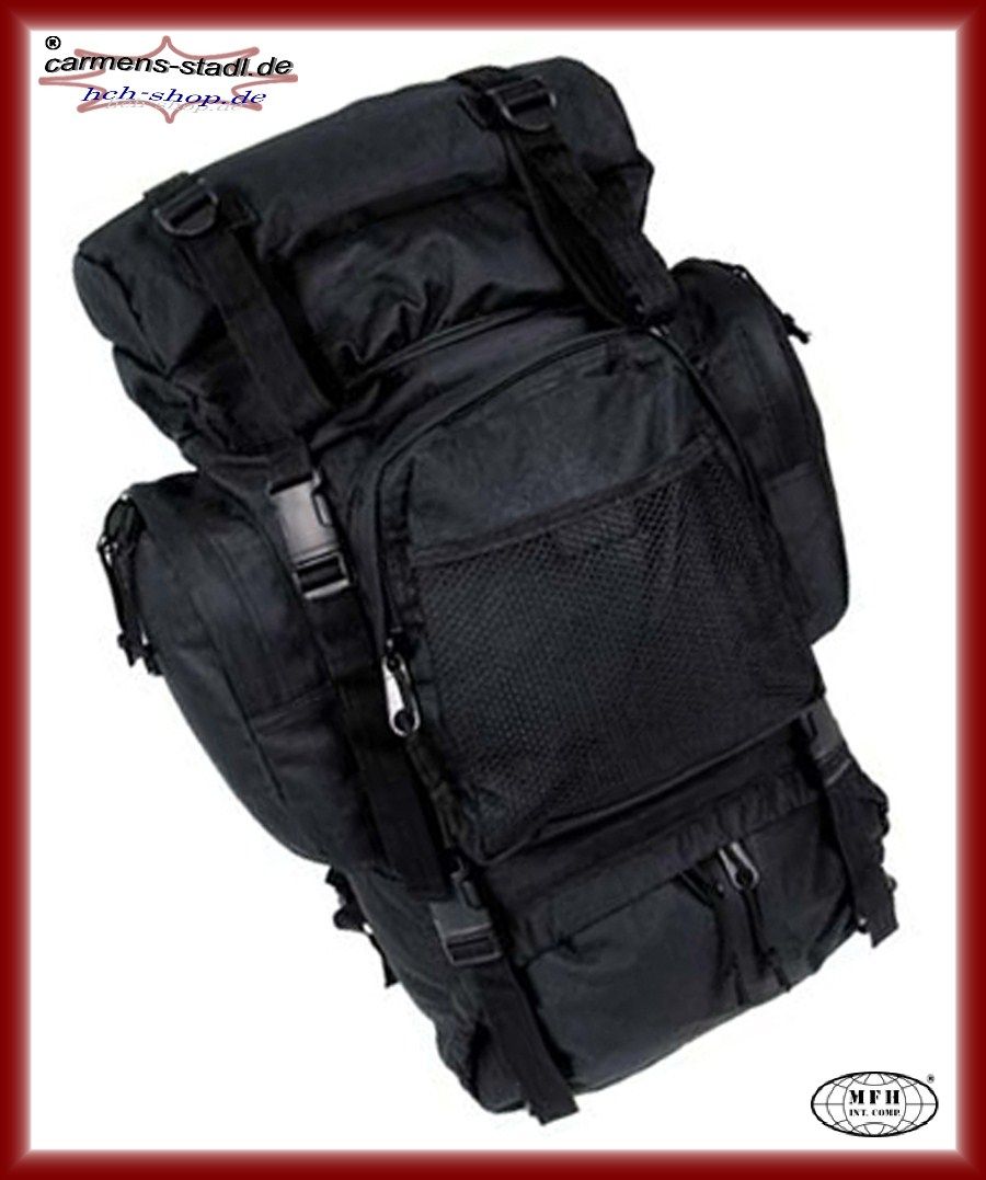 BW Rucksack Tactical mit Tragegestell, Outdoor, schwarz, 55 l,