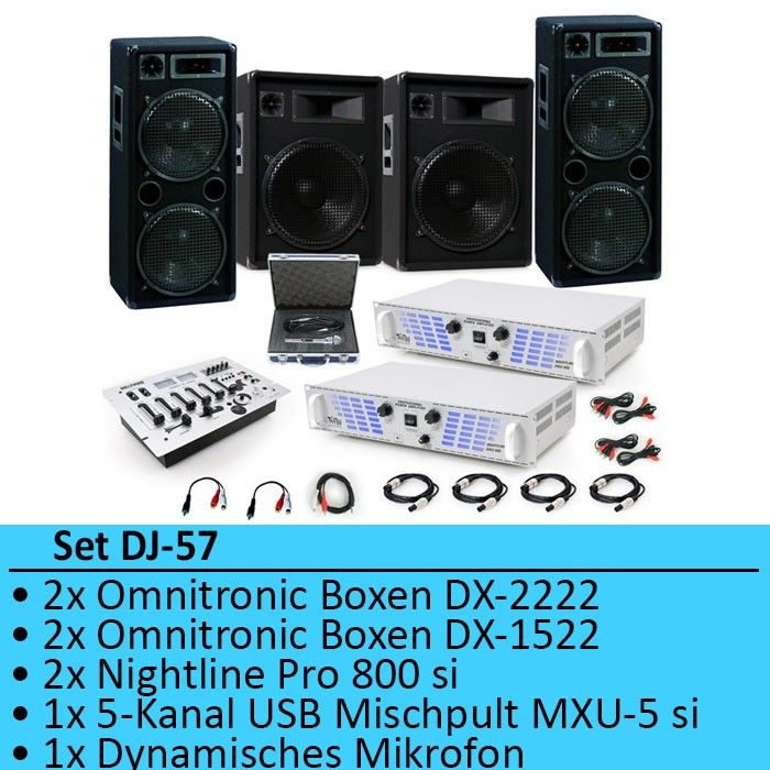 Eventbeschallung PA System Lautsprecherboxen Speaker