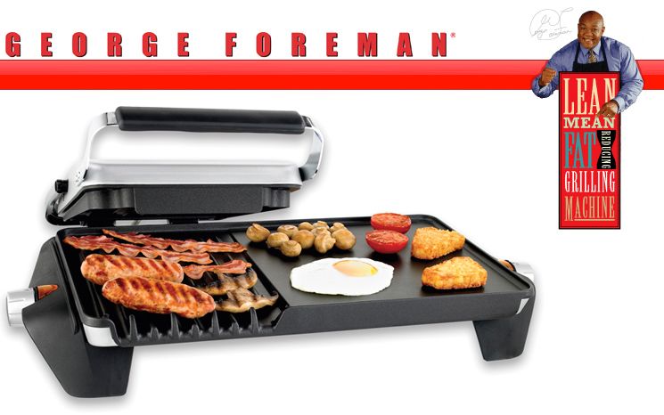 George Foreman Kontaktgrill Teppan Yaki Platte Tischgrill LowFat