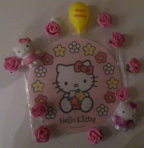 Tortenaufleger Deko Set Hello Kitty Tortendeko 13 tlg