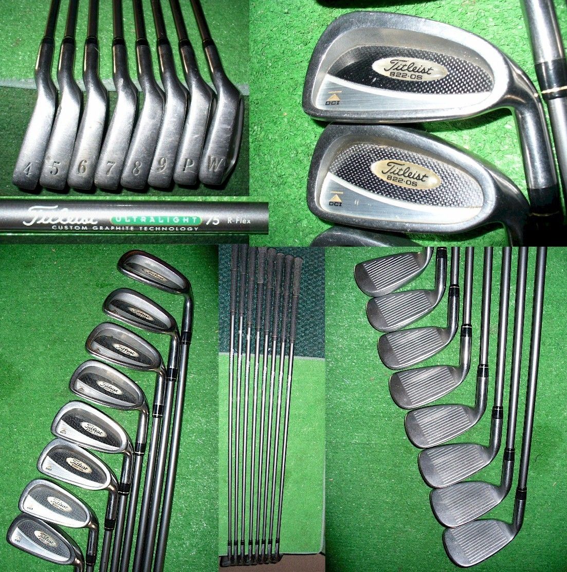 DCI OVERSIZE IRONS, 4 PW + GAP WEDGE, 75 R FLEX GRAPHITE SHAFTS