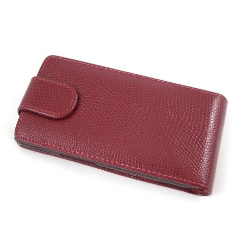 Flipcase/Tasche/Hülle zu Samsung Wave 2 S8530 SNAKE Rot