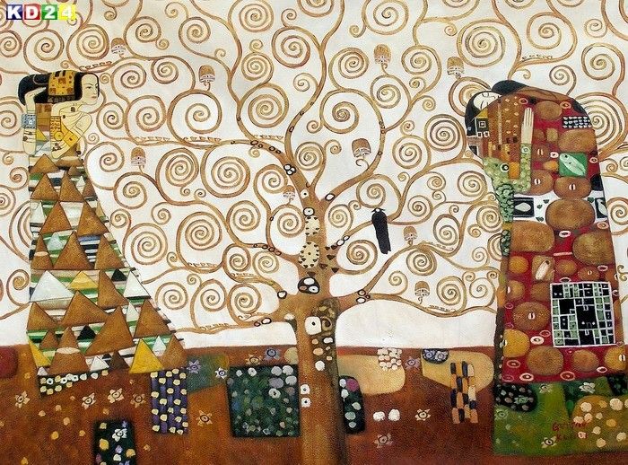 GUSTAV KLIMT BAUM DES LEBENS k74733 90x120cm ÖLGEMÄLDE