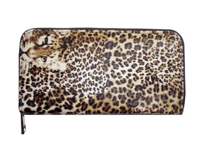 NEU Leoparden Geldbörse beutel Portemonnaie Leo Look Animal Print