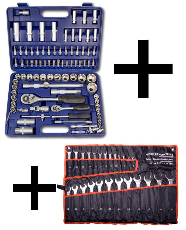 Ratschenkasten 94 tlg 24 Zähne + Ringmaulschlüssel 25 tlg.
