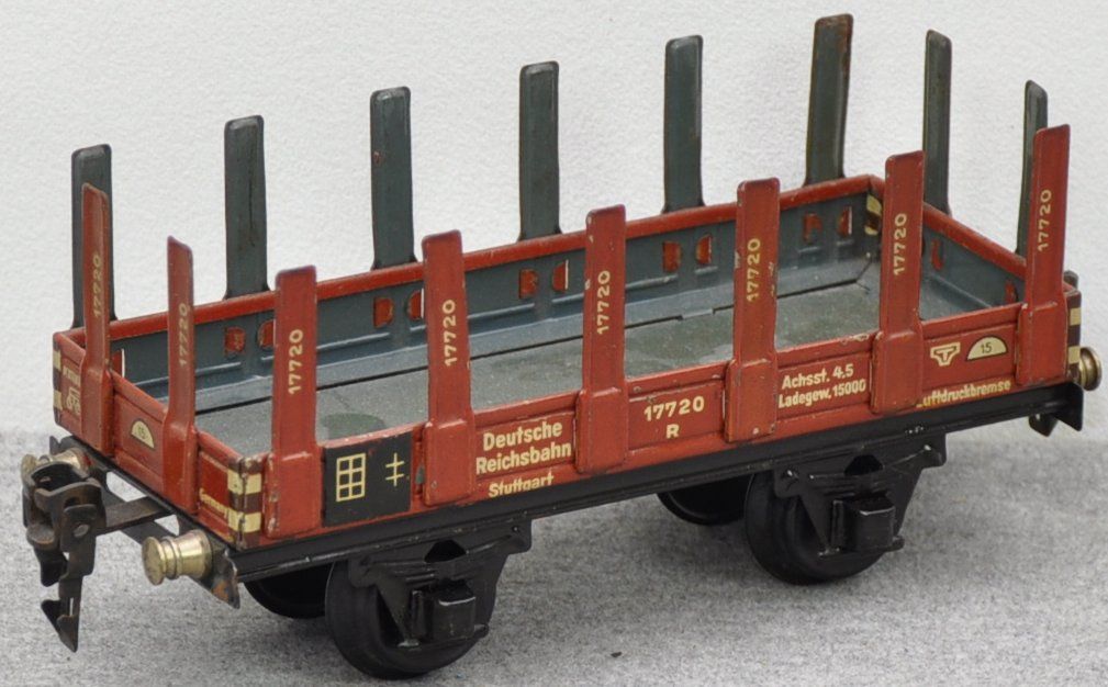 Märklin 1769 Rungenwagen rotbraun Blech___O