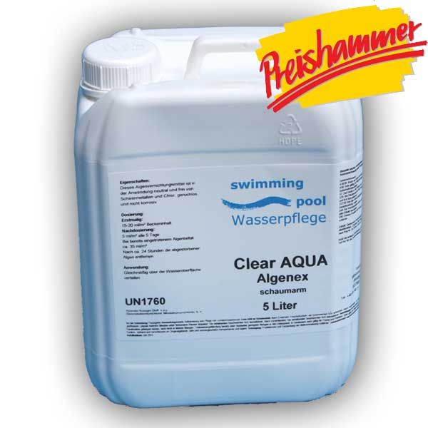 Clear Aqua Algenex 5 Liter Antialgenmittel 1 l = 3.98€