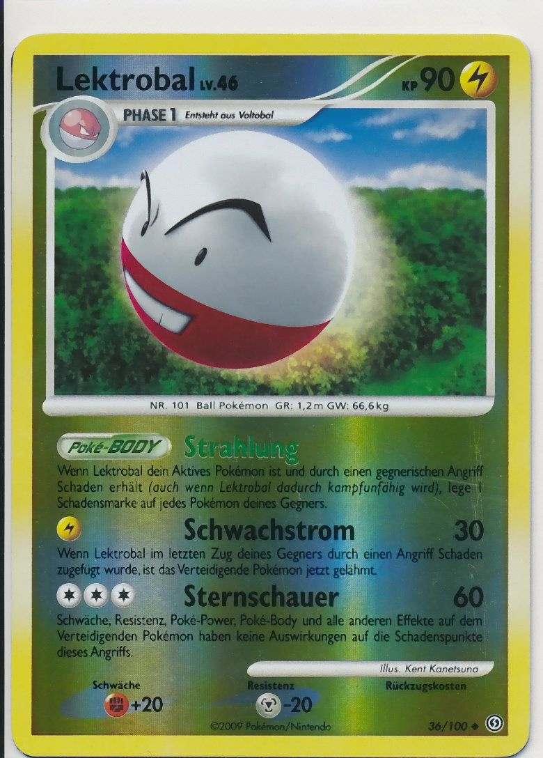 Neu * LEKTROBAL 36/100, Holo Karte * Pokemon Sturmtief