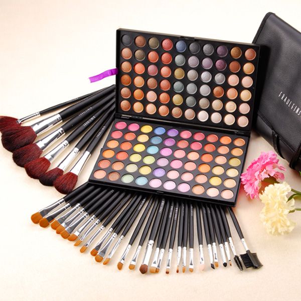 Make up 120 Lidschatten Palette + 34tlg Pinsel Set