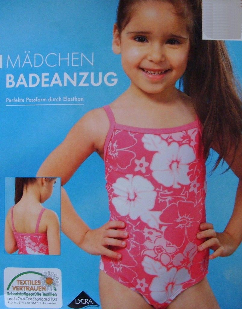 Badeanzug Mädchen Gr.98/104 110/116 122 Lycra