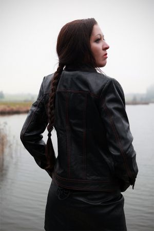 Sehr schöne Lederjacke aus echtem Lamm Nappa Leder Dieses Model mit