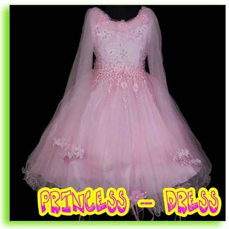 KD138 80 Blumenmädchen Kleid Festkleid Pink Gr.122/128