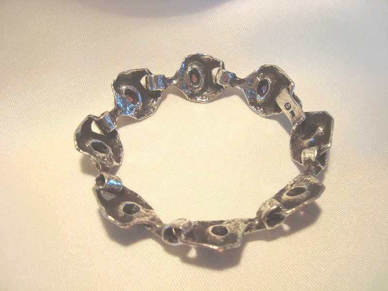 Oly Armband 835 er Silber Burghard Monika Oly Silberarmband old silver