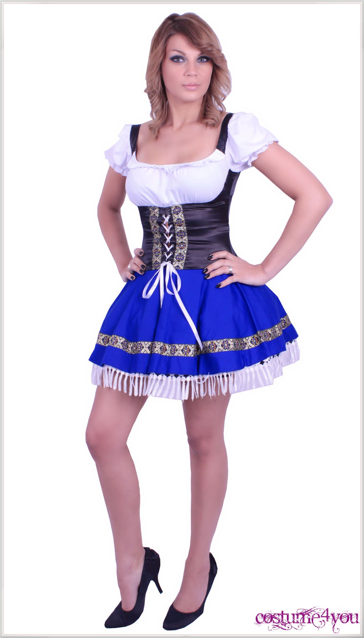 Sexy Karneval Fasching Dirndl Kostüm Gr. M 133 ★