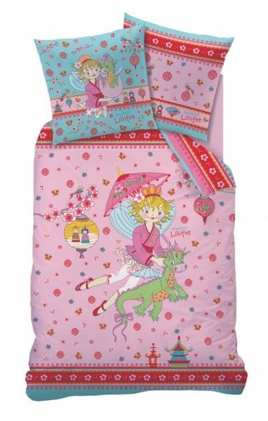 PRINZESSIN LILLIFEE BETTWÄSCHE DRACHE 135 x 200 cm LINON NEU